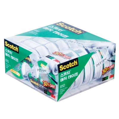 [3M] 매직테이프 세이빙팩 810D-12 18mm x 30m 12개입