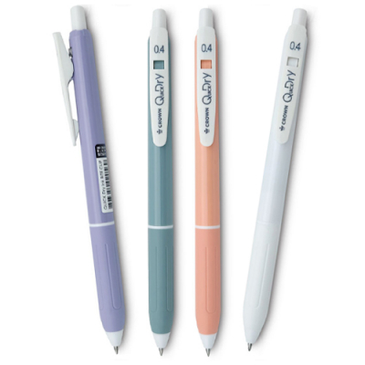 [크라운] 퀵드라이 마일드 볼펜 0.4 (4색 택1)