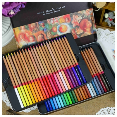 [삼원특수지] 르누와르 유성색연필 틴케이스 (4종 택1) + 사은품 프리미엄 스케치북