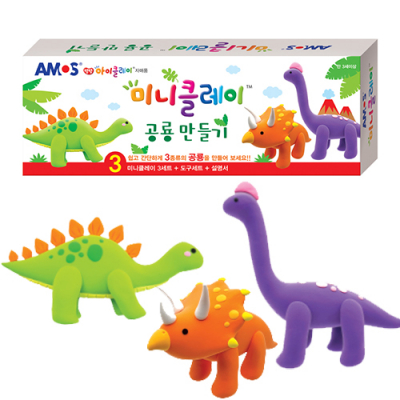 [아모스] 미니클레이 공룡만들기 세트