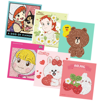 [토이앤퍼즐] 보석십자수 스티커형 (6종 택1)