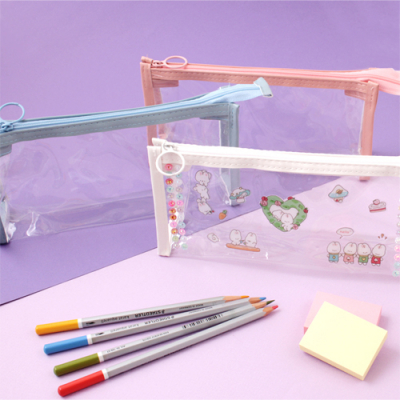 [아이디몬] PVC 투명 파우치 (4색 택1)