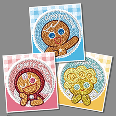 [토이앤퍼즐] 보석십자수 스티커형 3매 세트 (8종 택1)