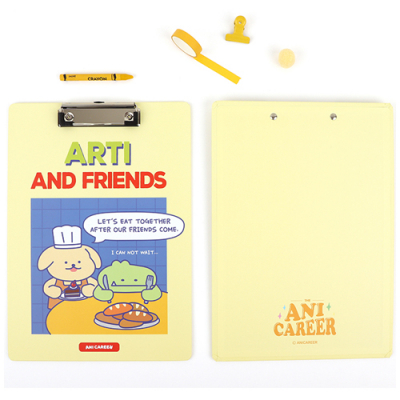 [HM+] 애니커리어 클립보드 (옐로우)