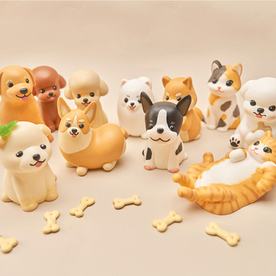 [RADON] 멍냥이 컬러링 DIY 키트 패키지 붓,물감 포함 (11종 택1)