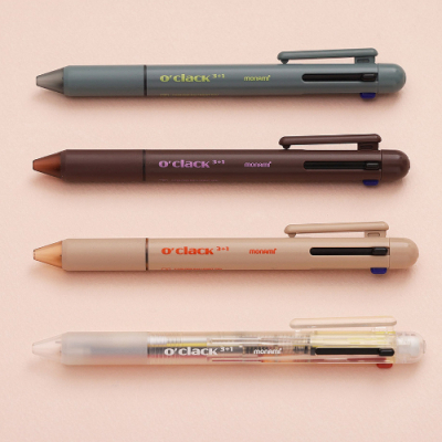 [모나미] 멀티펜 오클락 3+1 멀티펜+샤프 (4색 택1)