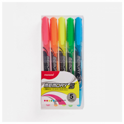 [모나미] 메모리 S 형광펜  5색