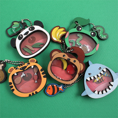 [아이디몬] 우드 DIY 동물쉐이커 (단품/세트. 5종 택1)