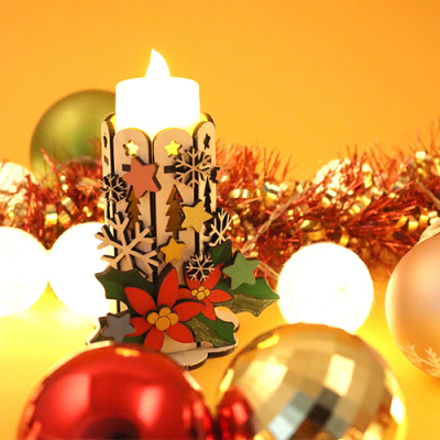 [아이디몬] 우드 DIY 크리스마스 촛대