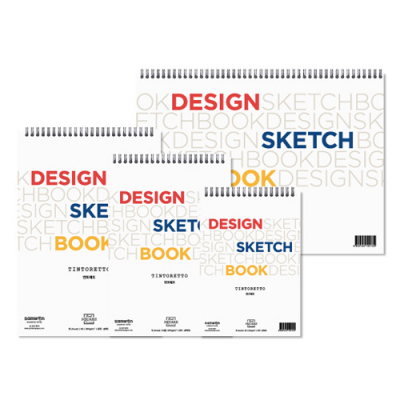 [삼원특수지] 아트스퀘어 디자인스케치북 띤또레또 (4종 택1)