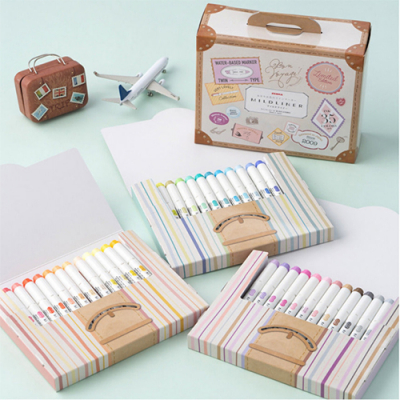 [제브라] 마일드라이너 형광펜 여행 테마 세트