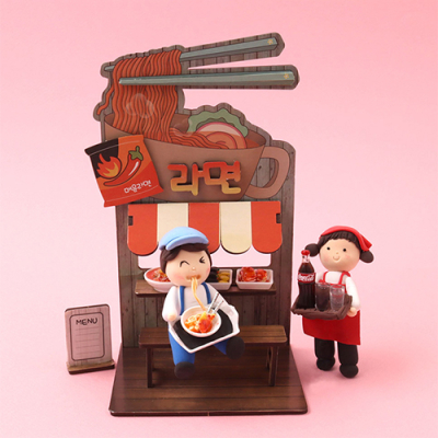 [아이디몬] 우드 DIY 라면 가게