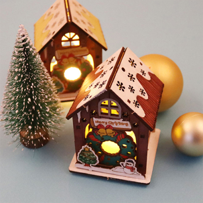 [아이디몬] 우드 DIY 크리스마스 무드등 리스