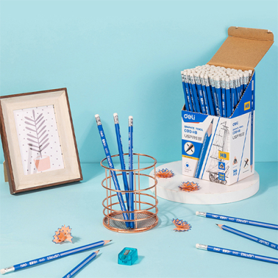 [델리] 대용량 지우개연필 HB 144자루