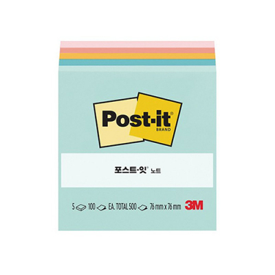 [3M] 포스트잇 654-5 비치사이드카페 500매