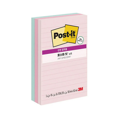 [3M] 포스트잇 강한점착용 그리너 컬렉션팩 660-3L 원더러스트 라인 270매