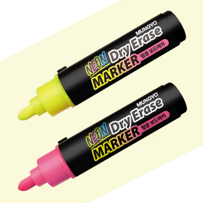 [문교] 형광 보드마카 2색 세트