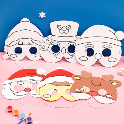 [호사] 크리스마스 종이 가면 만들기 (6색 사인펜 포함)