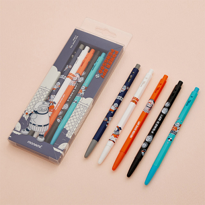 [모나미] 파워업펭수업 153볼펜 BP(5본입) 세트