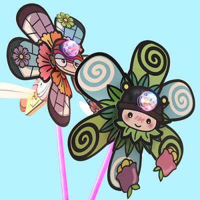 [아이디몬] 종이 곤충 바람개비 만들기