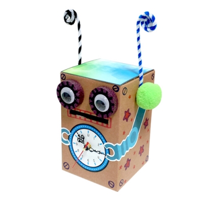 [만들기대장] 로보트 시계 저금통 만들기