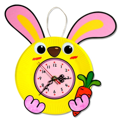 [만들기대장] 종이접시 토끼시계 만들기