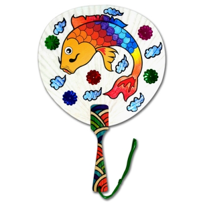 [만들기대장] 물고기 민화 원형부채 만들기