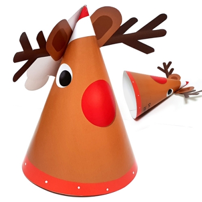 [만들기대장] 루돌프 꼬깔엽서 만들기