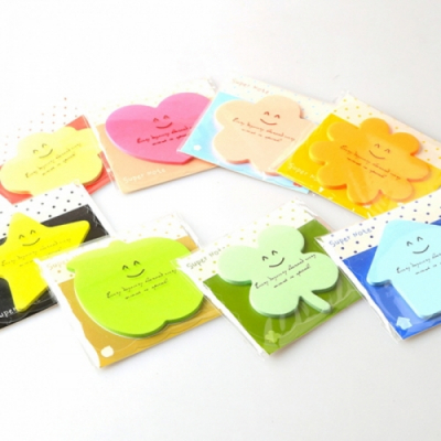 [만들기대장]칼라모양 점착메모지(8종 택1)