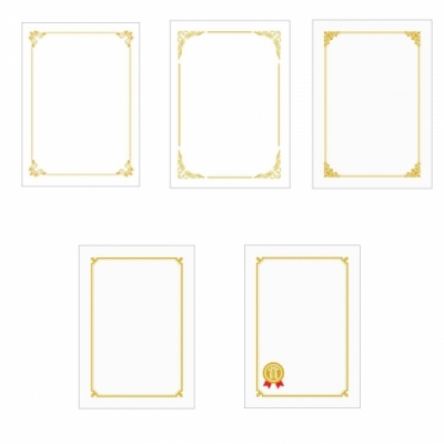 [우진산업] 금박상장용지 A4/20매입 (옵션선택)