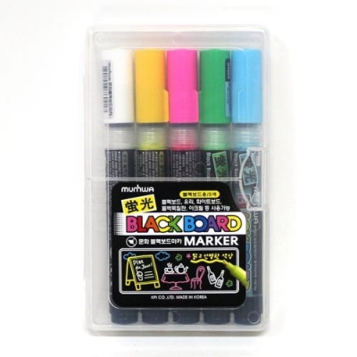 [문화] 형광 블랙보드마카 5색