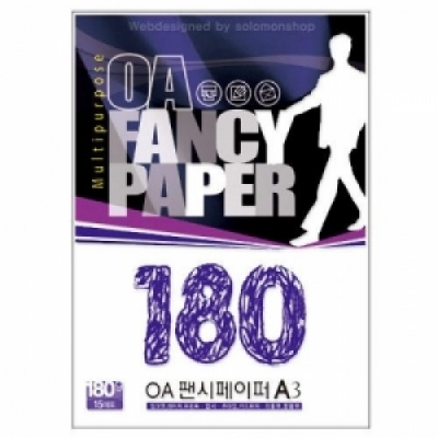 [두성] OA팬시페이퍼 A3(180g) 10매(색상선택)