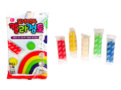 [도너랜드] 칼라점토 Mini 5색 (비닐팩)