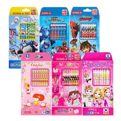 [동아] 캐릭터 연필10본입 (HB/B)