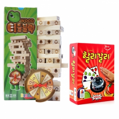 [엠투월드] 터틀블럭우드+할리갈리 세트