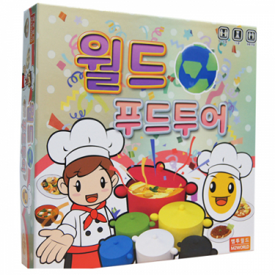 [엠투월드] 월드푸드투어 (1인~4인용, 코딩 파티보드게임)