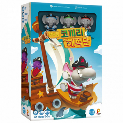 [MTS게임즈]  쿵쿵쿵 코끼리해적단 (2~4인, 파티 보드게임)