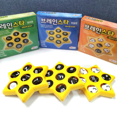 [업브레인] 브레인스타 , 한글 / 연산 / 영어 3종 중 택1 (1인이상, 교과 보드게임)