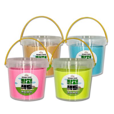 [포코스] 키즈망고 망고샌드 모래놀이 1kg(우드/핑크/블루/옐로우)