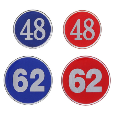 [아트사인] 에폭시번호판 48mm,62mm 모음 (1개입) (옵션선택)