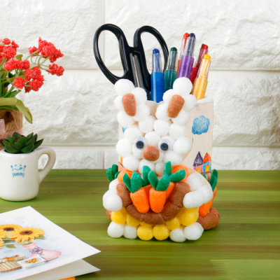 [미니플레이콘]연필꽂이 당근을 좋아하는 토끼 만들기