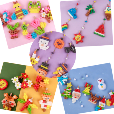 [플레이콘] 미니플레이콘 가랜드(봄,여름,가을,겨울,할로윈친구들-택1)