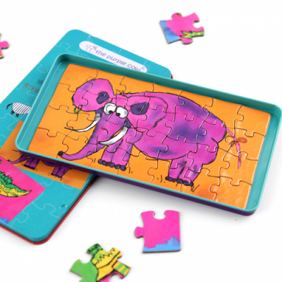 [브레인티저스]퍼플카우 자석 퍼즐 보드게임 (3세이상, 1인, 휴대)