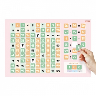 [자석나라] 자석이 붙는 수배열판 포스터 (40x60)