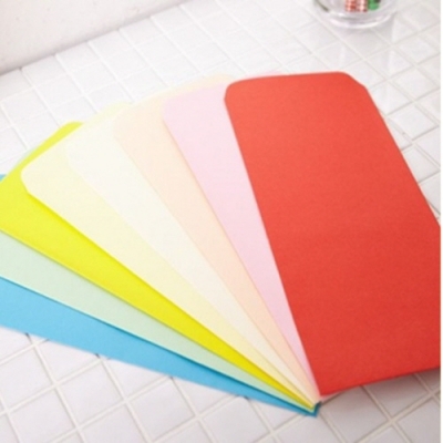 [상우문화사] A4 칼라봉투 무지 6매 (105mm*240mm)(10색  색상선택)