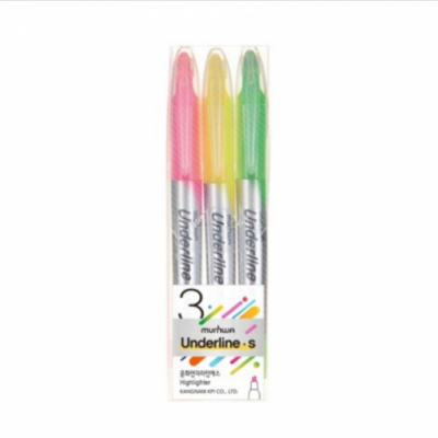 [문화] 언더라인 형광펜 3색