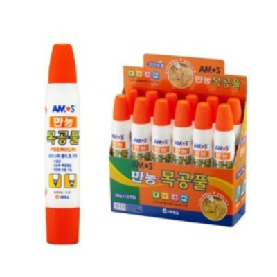 [아모스] 만능목공풀 36g / 1갑 12개입