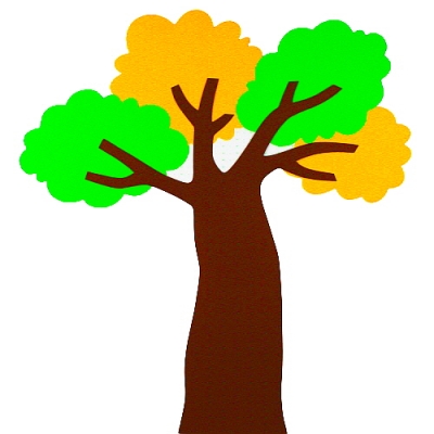 [지니스쿨] 펠트 넓은잎  봄 나무세트 - 기본(150/220(택1))