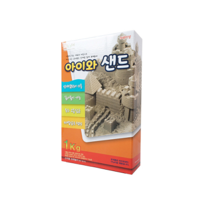 [비앤씨] 아이와 샌드 리필팩 1kg (촉감, 모래놀이)