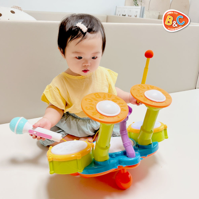 [비앤씨] 아이와 드럼세트 멜로디와 자동드럼 연주